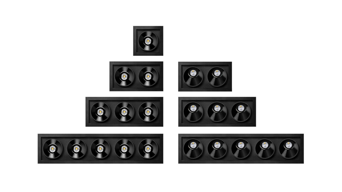 Arkoslight Black Micro Recessed Downlight range