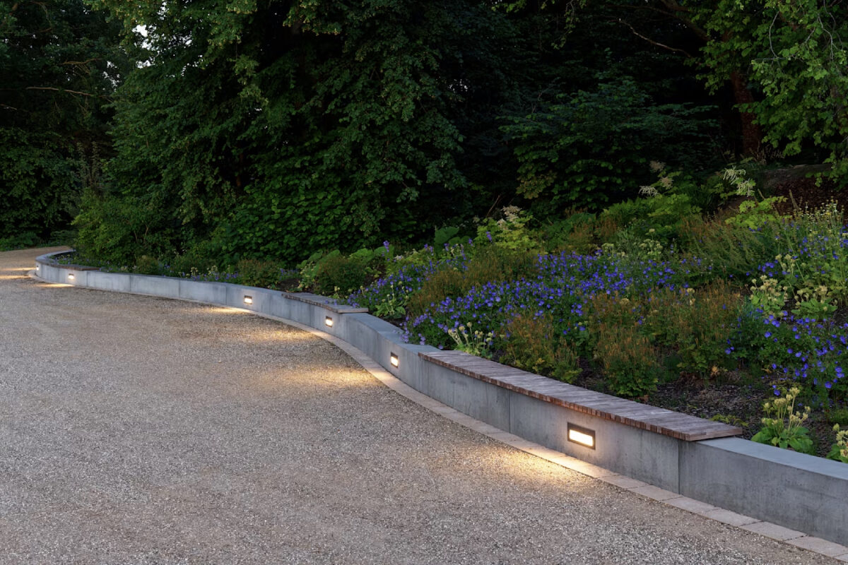 BEGA Recessed Shielded light wall luminaire