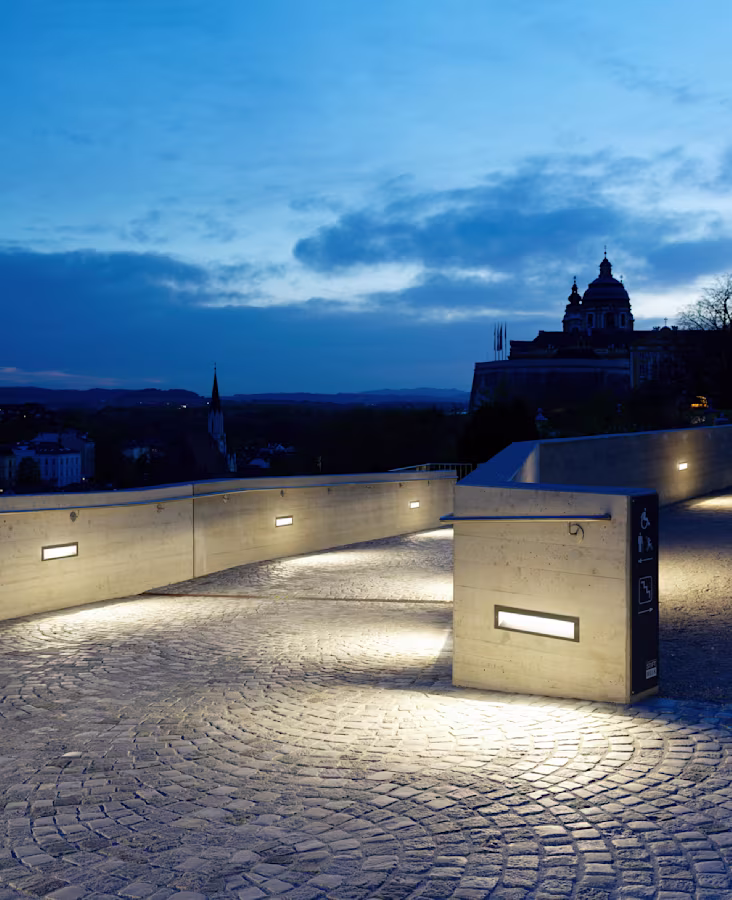 BEGA Recessed Shielded light wall luminaire