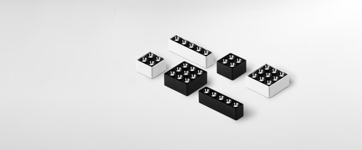 Black Foster Micro Surface light by Arkoslight